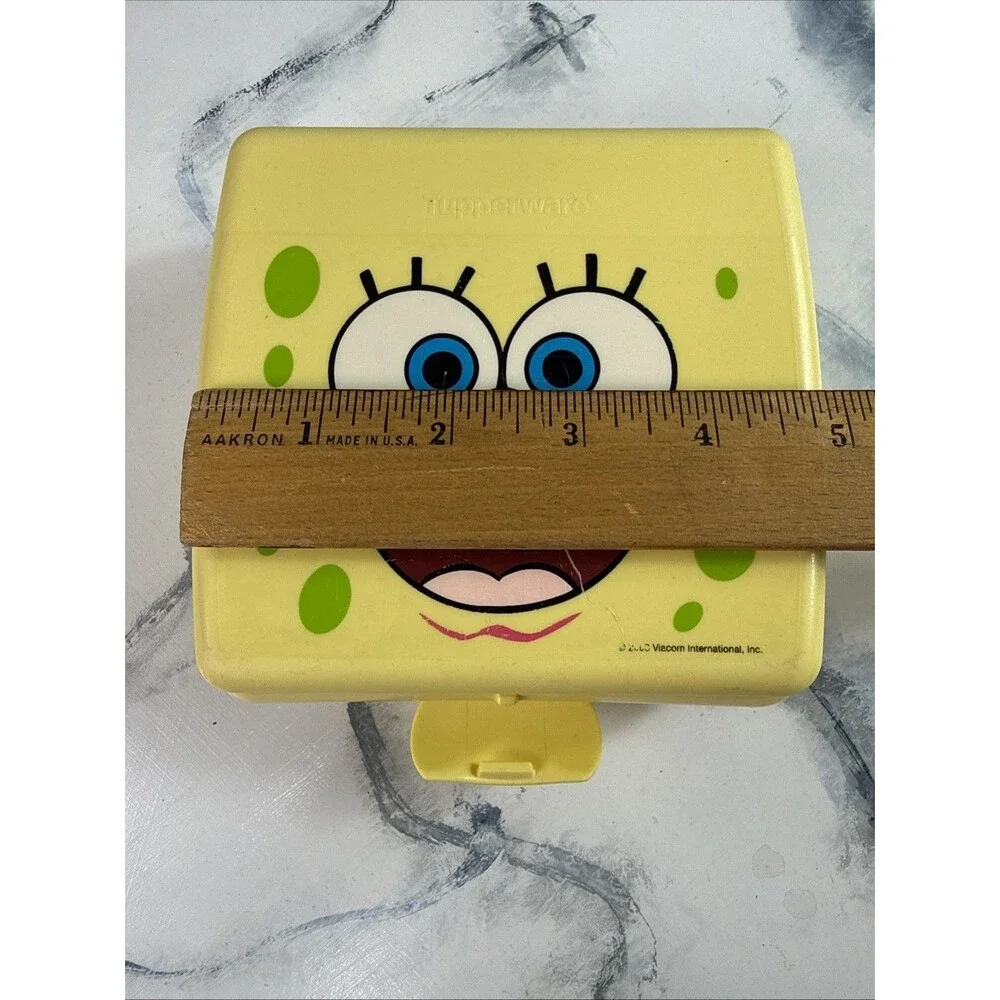 Vintage Tupperware SpongeBob SquarePants Sandwich Keeper Container Made in USA